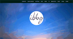 Desktop Screenshot of ibbg.org.br
