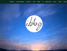 Tablet Screenshot of ibbg.org.br